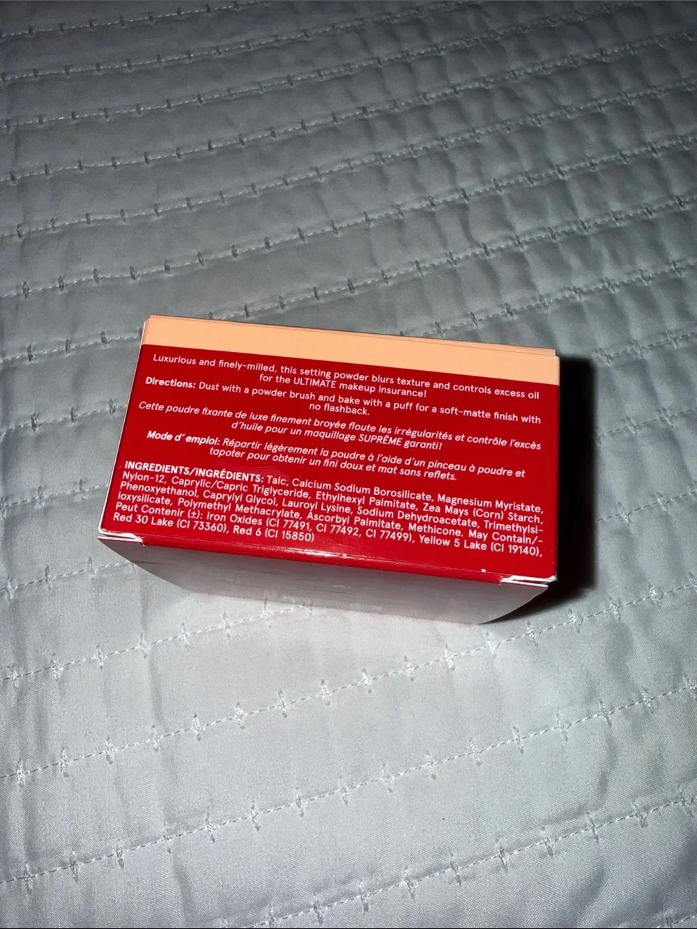 ONE/SIZE Ultra Peach Setting Powder — Peach & Red Box